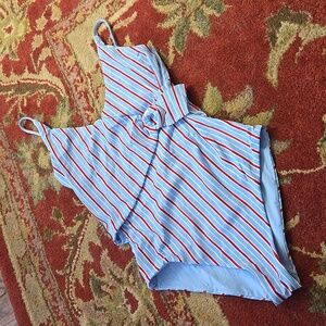 Onia stripped one piece swimsuit